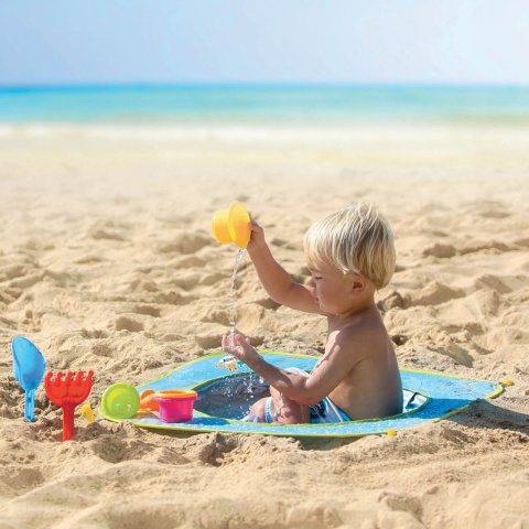 LUDI Brodzik plażowy POP-UP z zabawkami do piasku