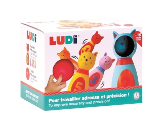 LUDI Miękkie KRĘGLE-KOTKI z CYFERKAMI