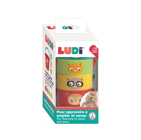 LUDI Zestaw wiadereczek z OTWORAMI