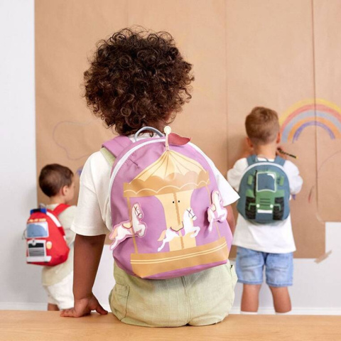 Mały plecak do przedszkola Karuzela Lassig Tiny Drivers