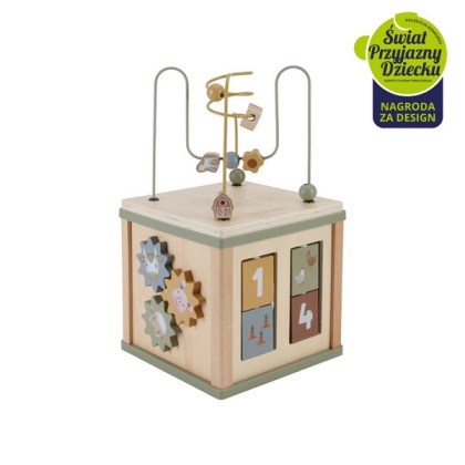 Drewniana kostka edukacyjna Little Dutch Little Farm