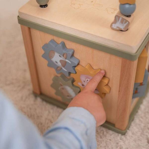 Drewniane elementy kostki edukacyjnej Little Farm Drewniane elementy kostki edukacyjnej Little Farm