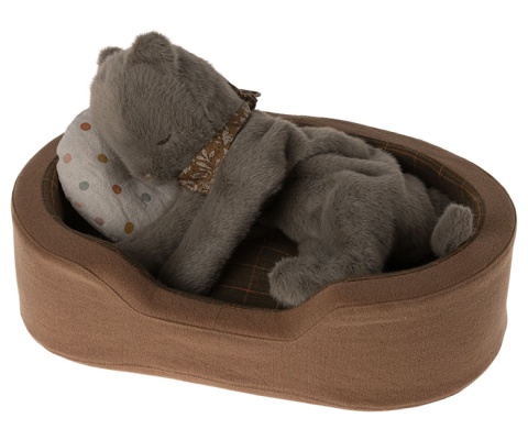 MAILEG Przytulanka - Kitten, Plush - Earth grey