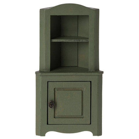 MAILEG Szafka narożna, Corner cabinet, Mouse - Dark green