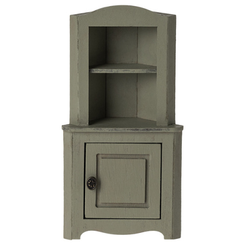 MAILEG Szafka narożna, Corner cabinet, Mouse - Light green