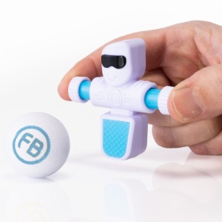 Piłkarzyki Foosbots Fat Brain Toys - biały zestaw dla jednego gracza