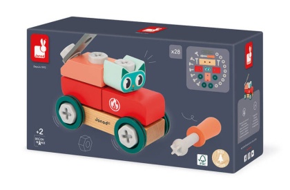 Samochód do składania dla dzieci Janod Kot Brico Kids