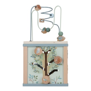 Drewniana kostka edukacyjna Little Dutch Forest Friends
