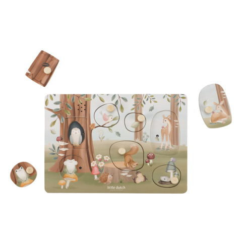 Puzzle dźwiękowe Little Dutch Forest Friends Puzzle dźwiękowe Little Dutch Forest Friends