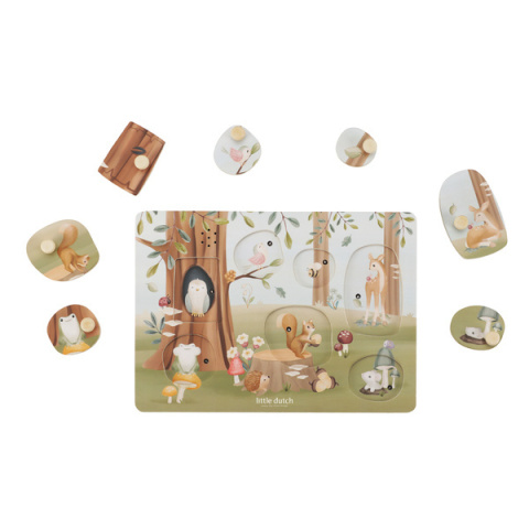 Puzzle dźwiękowe Little Dutch Forest Friends Puzzle dźwiękowe Little Dutch Forest Friends