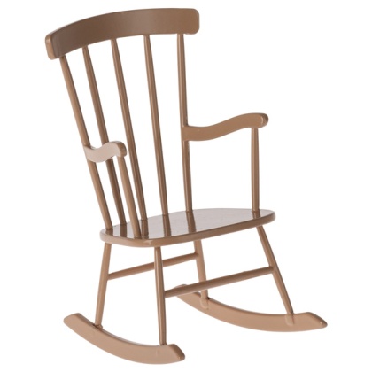 Krzesło bujane Maileg - Rocking chair, Mini - Dark powder