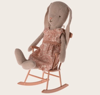 Krzesło bujane Maileg - Rocking chair, Mini - Dark powder