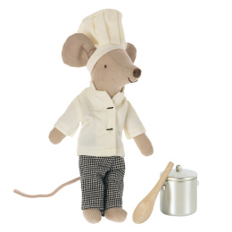 MAILEG Myszka - Chef mouse w. soup pot and spoon