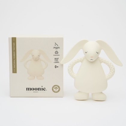 Gryzak z naturalnego kauczuku Moonie - Cream