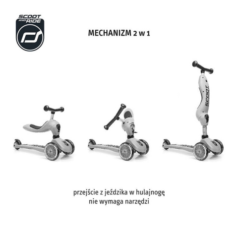 Jeździk i hulajnoga 2w1 Highwaykick1 1-5 lat Olive Scoot&Ride Jeździk i hulajnoga 2w1 Highwaykick1 1-5 lat Olive Scoot&Ride