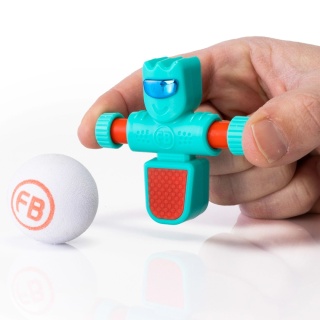 Piłkarzyki Foosbots Fat Brain Toys - zestaw dla jednego gracza - niebieski