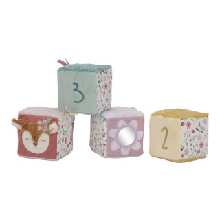 4 Miękkie kostki aktywizujące - Fairy Garden - Little Dutch