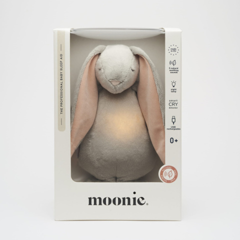 Szumiący króliczek z lampką nocną Moonie - Cloud Szumiący króliczek z lampką nocną Moonie - Cloud