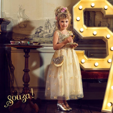 Souza! Sukienka wizytowa tiulowa Angelique 5-7 lat, 110-122