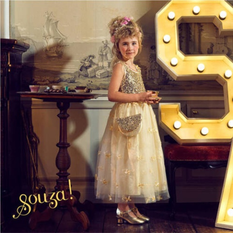 Souza! Sukienka wizytowa tiulowa Angelique 5-7 lat, 110-122