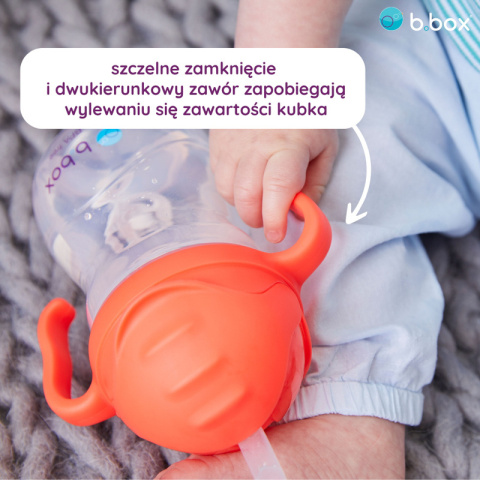 Innowacyjny bidon ze słomką - szałwiowy b.box