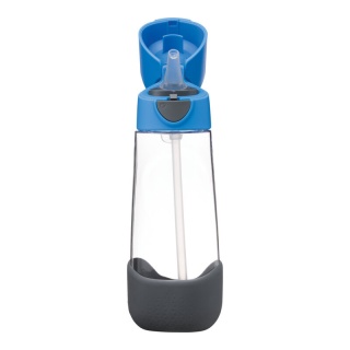 Bidon dla dziecka - tritanowa butelka na wodę ze słomką 600ml Blue Slate b.box