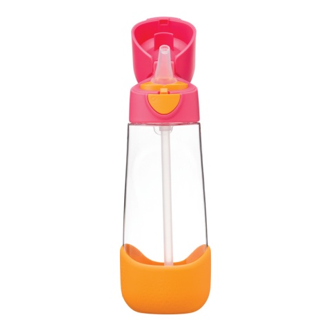 Bidon dla dziecka - tritanowa butelka na wodę ze słomką 600ml Strawberry Shake b.box
