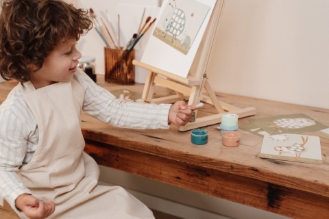 Zestaw do malowania palcami Forest Friends Little Dutch