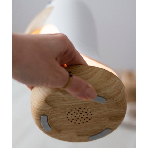 Rabbit&Friends Ptak Lampka z Głośnikiem - Różowy