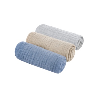 Muślinowe chusteczki bawełniane 3-pak Sleepee Grey/Sand/Petrol