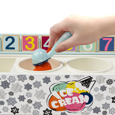 Zabawka matematyczna dla dzieci: Lodziarnia – gra edukacyjna Montessori Topbright