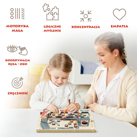 Edukacyjna układanka magnetyczna dla dzieci: Naucz się segregować śmieci Topbright Edukacyjna układanka magnetyczna dla dzieci: Naucz się segregować śmieci Topbright