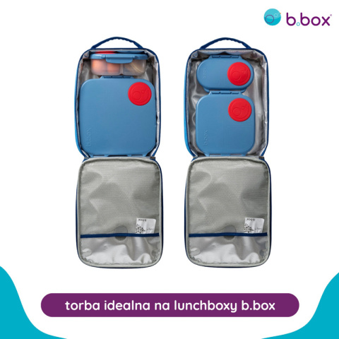 Torba termiczna z rączką na lunchbox do szkoły – termoizolacyjna śniadaniówka dla dzieci Deep Blue b.box Torba termiczna z rączką na lunchbox do szkoły – termoizolacyjna śniadaniówka dla dzieci Deep Blue b.box