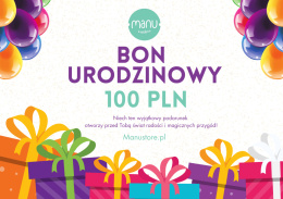 Bon urodzinowy Manustore 100PLN