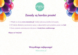 Bon urodzinowy Manustore 500PLN