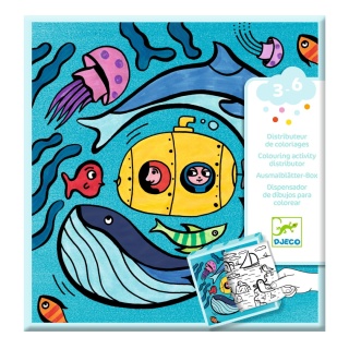 Kolorowanki z grami Ocean Djeco