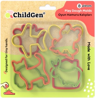 Foremki do ciastoliny ChildGen - 8 sztuk