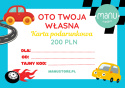 Karta podarunkowa Autka 200PLN