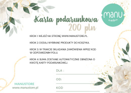 Karta podarunkowa Elegancja 200PLN