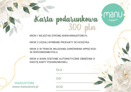 Karta podarunkowa Elegancja 300PLN