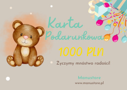 Karta podarunkowa Miś 1000PLN