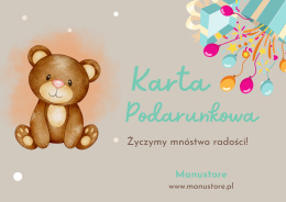 Karta podarunkowa Miś 100PLN