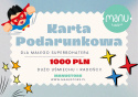Karta podarunkowa Superbohater 1000PLN Karta podarunkowa Superbohater 1000PLN