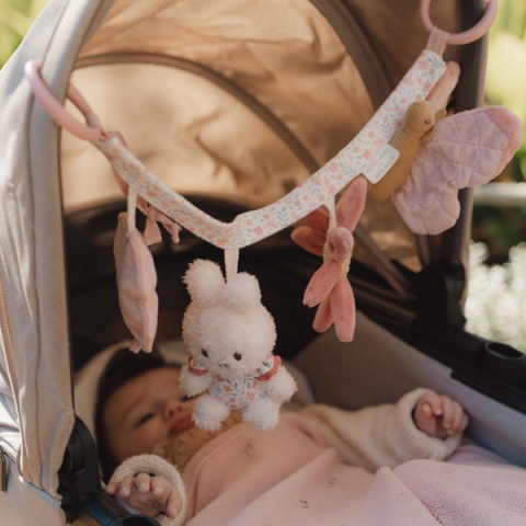 Różowa zawieszka sensoryczna do wózka - Miffy