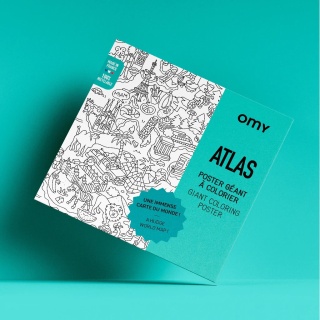 Gigantyczna kolorowanka Atlas OMY