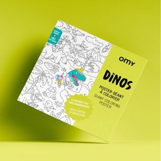 Gigantyczna kolorowanka Dinozaury OMY