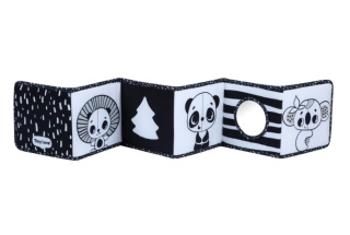 Książeczka interaktywna - dwustronna - Décor czarno-biała