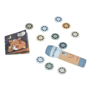 Niebieska latarka projektor z bajkami - Little Dutch