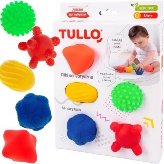 Piłki sensoryczne - 5 sztuk - Tullo