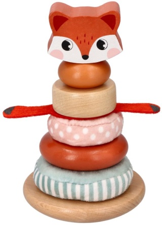 Piramidka sensoryczna z liskiem - Adam Toys